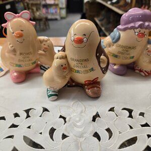 1980s Lot Human Beans Mom Grandma Grandpa Kids Family Lot Collectibles